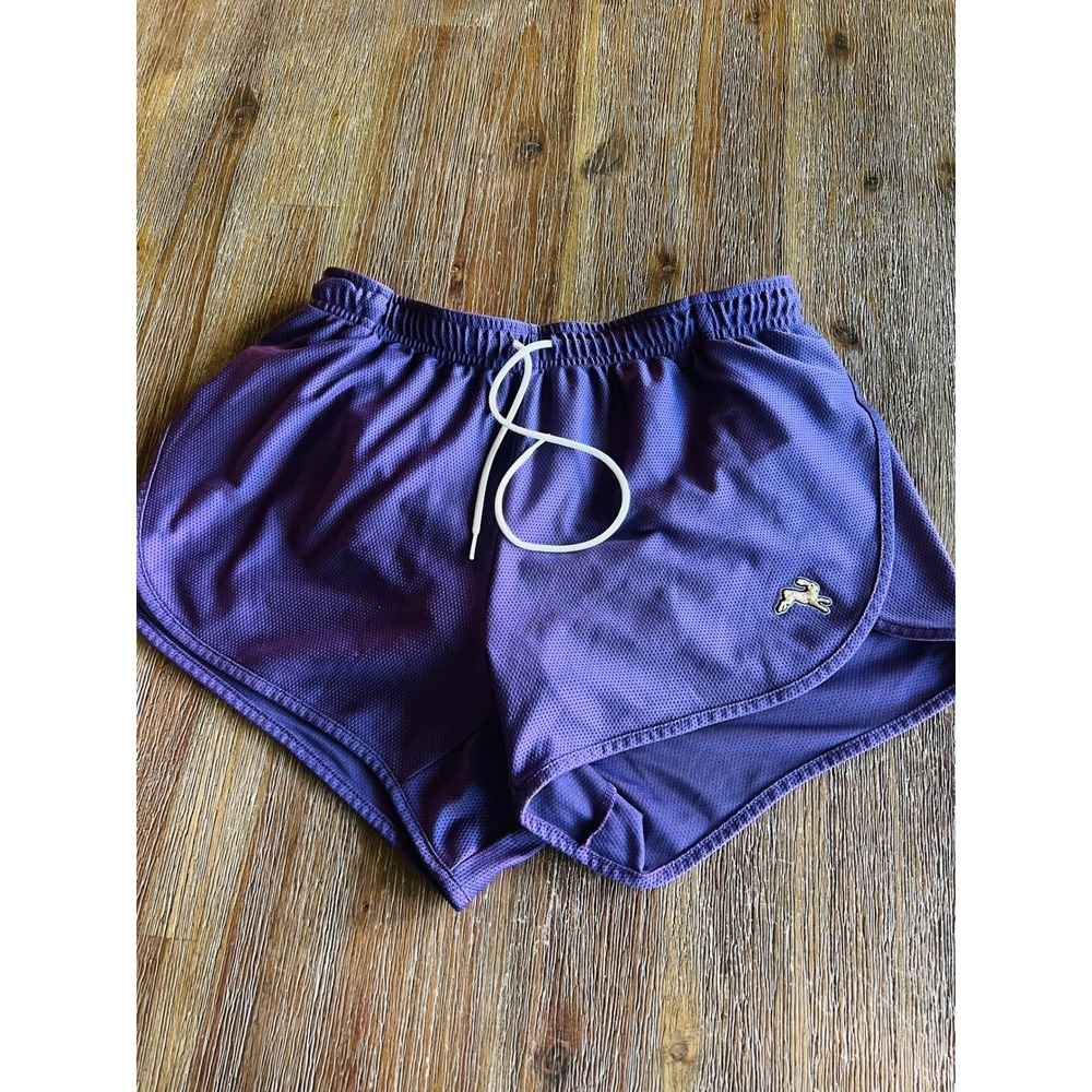 Tracksmith Womens Twilight Mesh Running Shorts Purple Size S Small Hare Logo